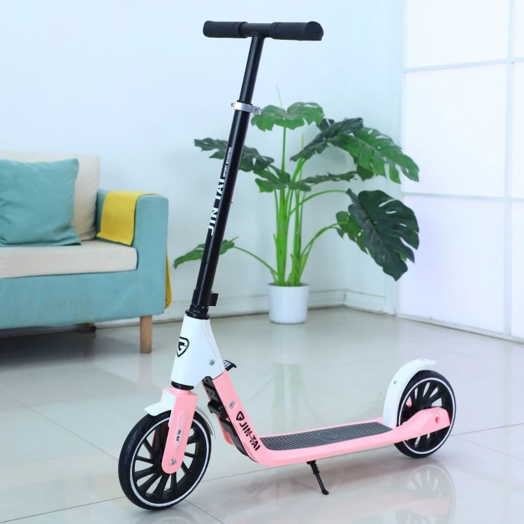 200mm Big PU Wheels kick scooter Foldable Foot Kick Scooter with Foot Brake for Adult And Kids
