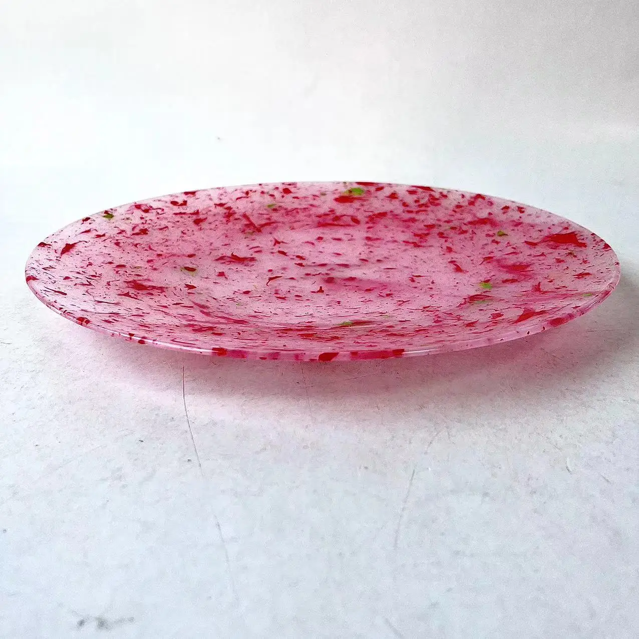 Sunup Colorful Elegant Plastic Plates Disposable Party Dessert Plates
