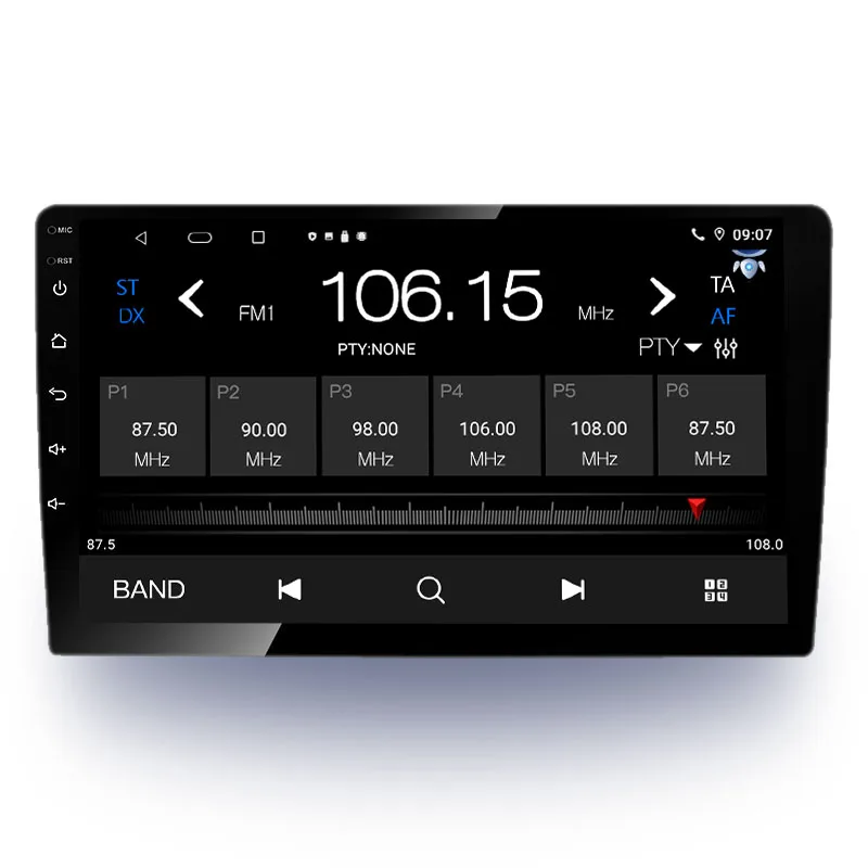 Автомобильный аудио mp3 плеер bt 12v aux высокая мощность 7 видов цветов Кнопка смены Радио 1 din стерео головное устройство автомобиля