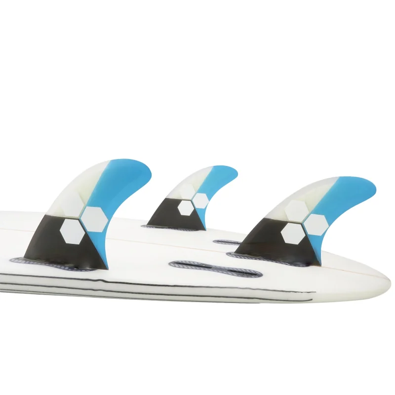 
Surfboard Fiberglass Fins for Surfing with Fin Bag, Screws and Fin Key(Small, Medium, Large Sets.) 