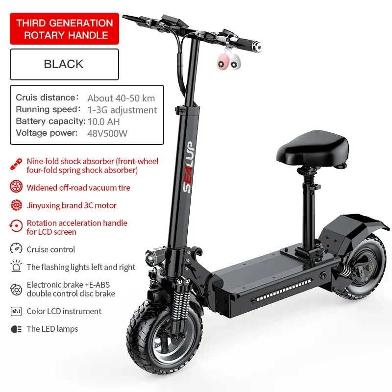 7 day Shipping CE Certified products Q7 10 inch Electric Scooters 48V10.4Ah 13Ah Battery 500W/1000W Foldable Electric scooter