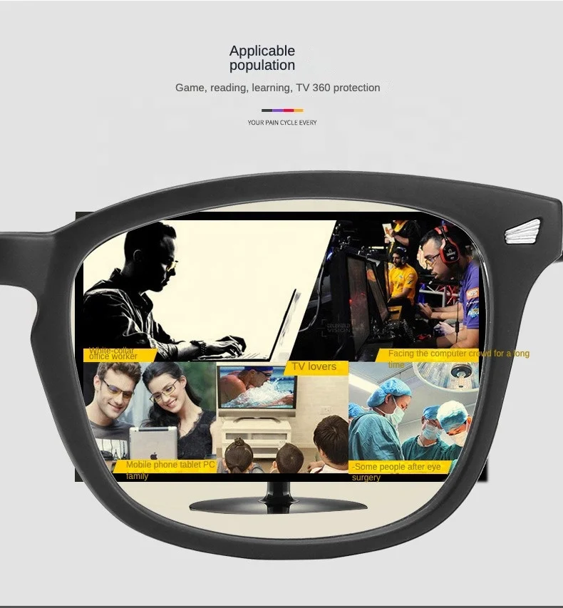 2023 New Trending Customized Packaging Anti Blue Light Blocking Filter Glasses Custom Computer Phone Glasses Frame For Unisex