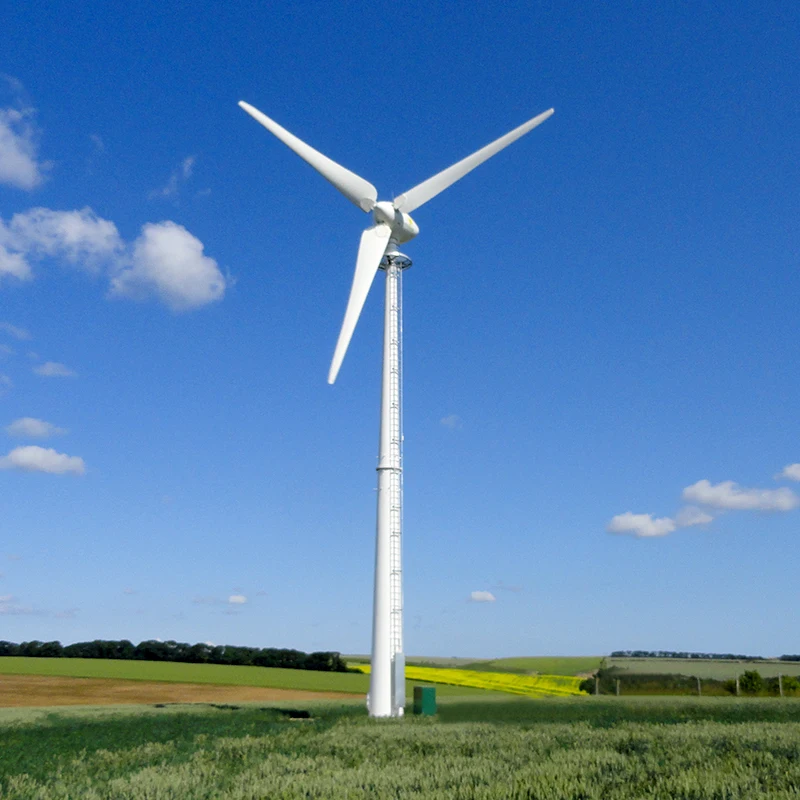 Three Phase 380V 420V 100kw Horizontal Axis Wind Generator Turbine