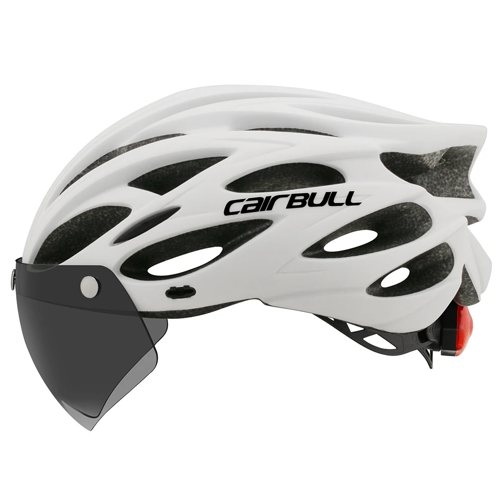 
CAIRBULL ALLROAD 2020 Bike Helmet with Rear Light Detachable Magnetic Goggles Removable Sun Visor Mountain & Road Bicycle Helmet 