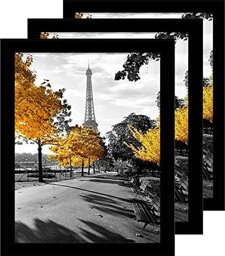 18*24 Picture Frame Black Wood Poster Frame Home Decoration Environment Friendly Modern Rectangle  Black Photo Frame