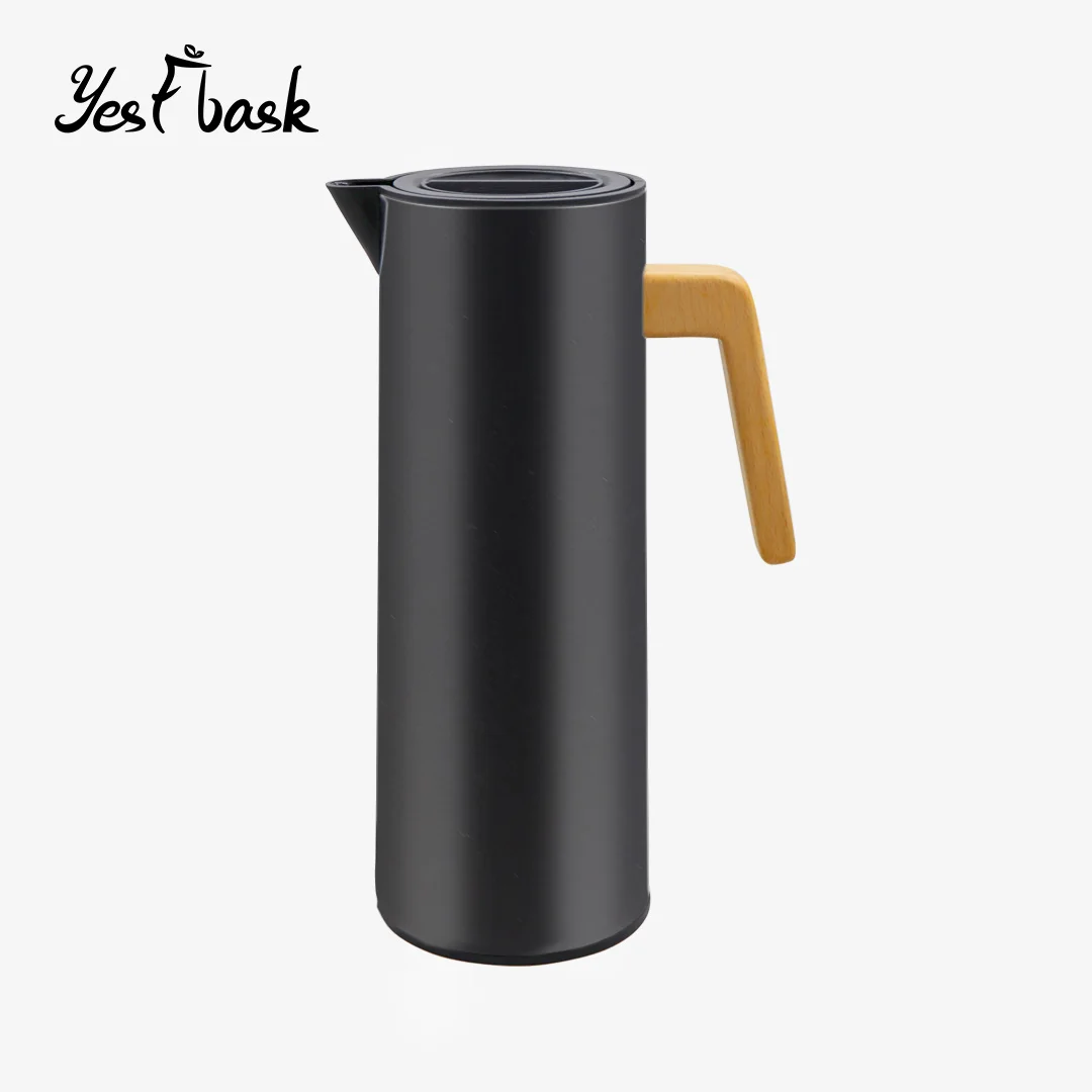 Factory Price Classic Style Coffee Kettle Stainless Steel  Dispenser with Straight Body Glass Inner