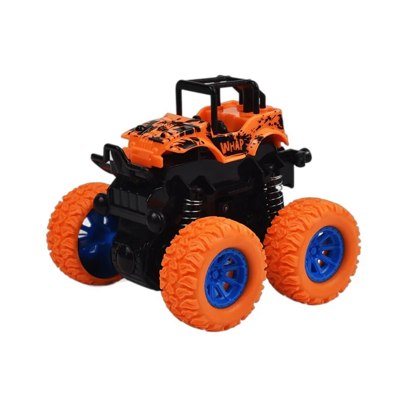 Pull-Back PVC Scale Model Double-Sided Inertia Safety Crashworthiness Mini Kids Toy Car Shatter-Proof Fall Toy Vehicle