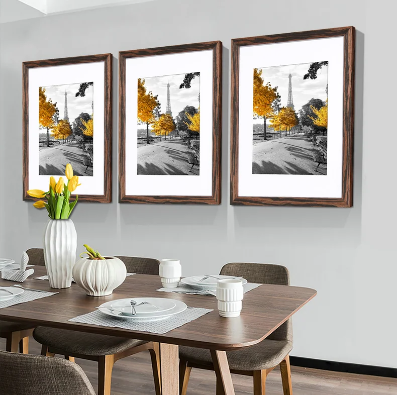 OEM Modern Photo Frame Gallery  8x10 11x14 16x20 20x24 24x32 inches Picture Frame Wood for Wall and Table