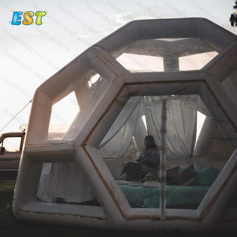 High Quality PVC Outdoor Camping Starry Sky Tent Romantic Inflatable Transparent Bubble tent Inflatable Bubble Dome Tent