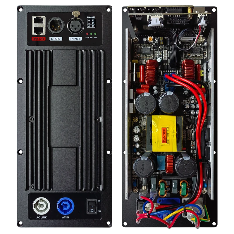 PDA1000 + CQ260 1000 Вт 2-канальный Класс d профессиональный аудио активный динамик усилитель звука Модуль платы dsp