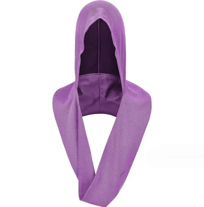 quick drying U shape microfiber Cooling Hoodie Towels for Hot Weather