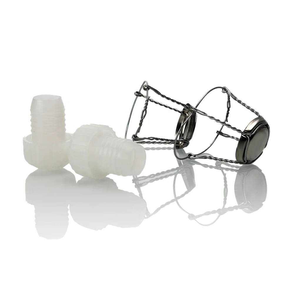 Wholesale Metal Wire Hoods for Champagne Bottles Sparkling Wine Bottles Ready to Ship Wine Cork