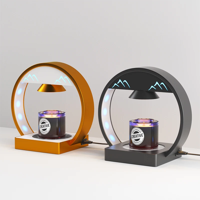 2024 OEM ODM The Latest Home Decor Luxury Wax Melting Lamp Ambient Led Night Lights Candle Warmer Lamp