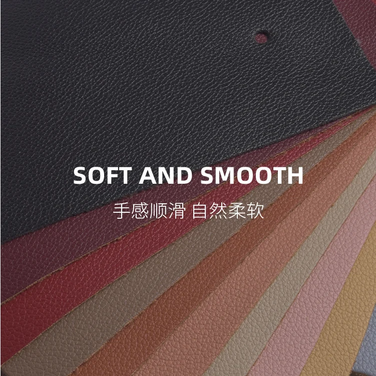 1.2mm wholesale Litchi pattern pu leather shoe fabric