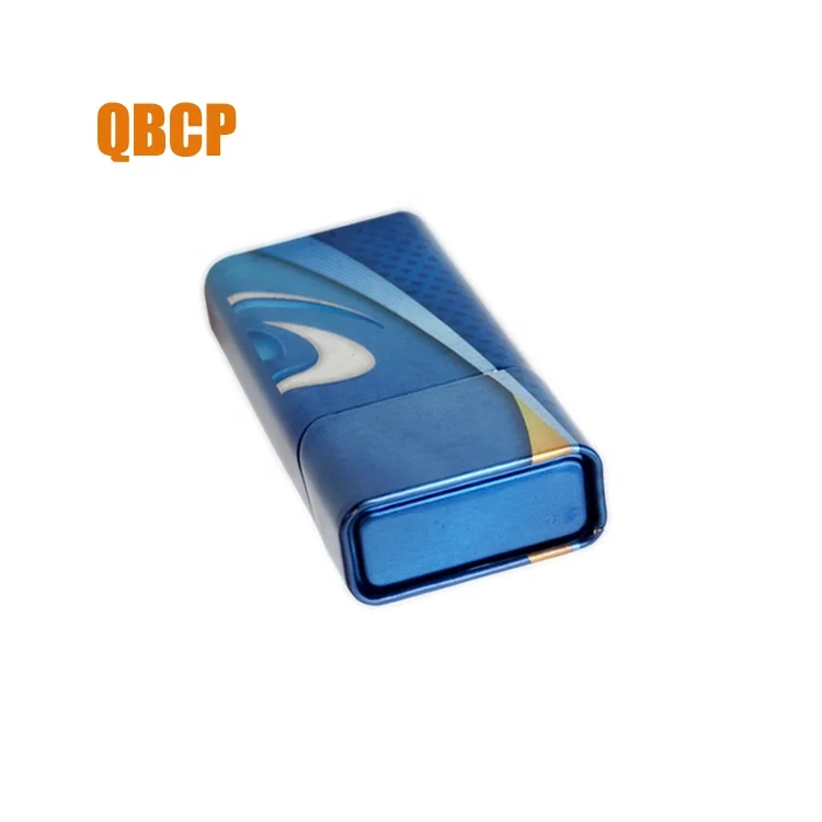New fashion customized blank cigarette packs custom tobacco box printed metal tin manufacturer