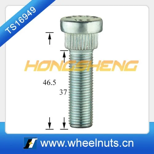 wheel spacer knurl stud 12.9 grade
