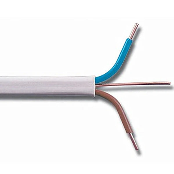 BS6004 6242Y PVC Insulated  2.5mm Grey Electric Cable Twin And Earth Wire Flat Cable
