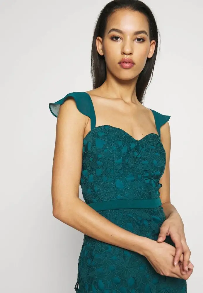 Lace Women Backless Zip Plain Slip Hot Wrap  Dresses