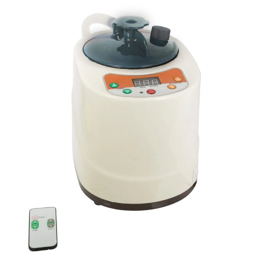 Portable mini home sauna and dry steam sauna room with hat