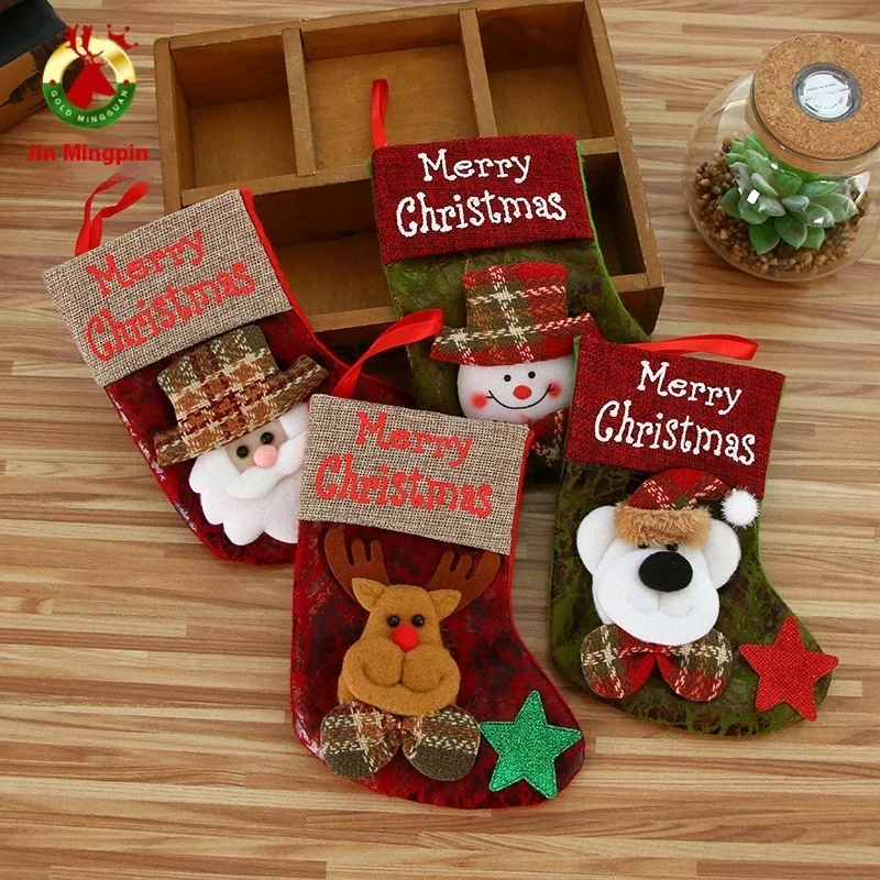 Silverbox Wholesale Creative Christmas Socks Decor Popular Festive Home Ornaments for Holiday Parties Popular Souvenirs Gifts