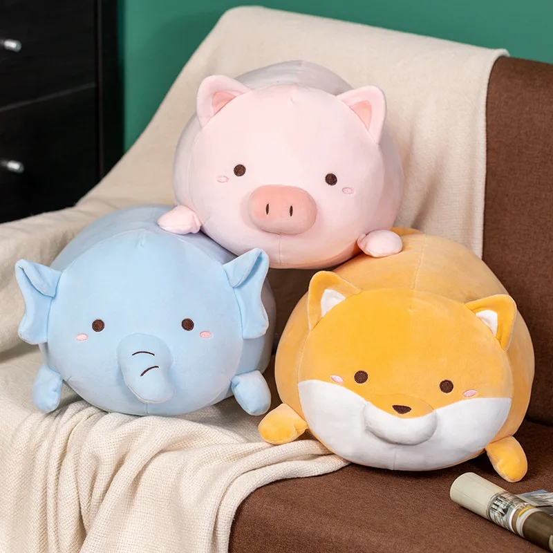 Cut Pig Plush Pillow Cushion Doll Stuffed Animal Kawaii Pig Plush Toy Hugging Pillow for Kids Adult