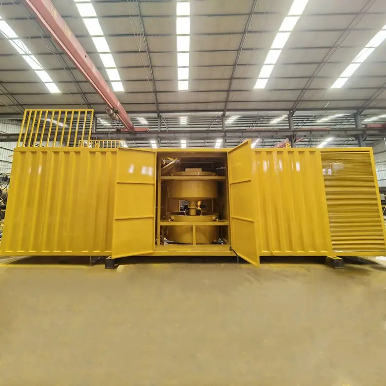 Container Cement mixer with pump and water tank for soil nails