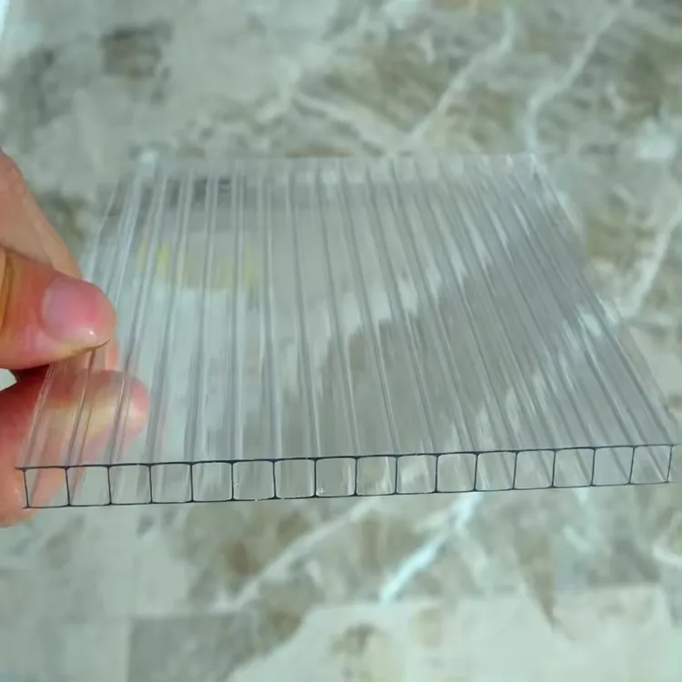 Factory Wholesale Custom High Quality Twin Wall Polycarbonate Roofing Sheet Clear polycarbonate 5 wall sheet