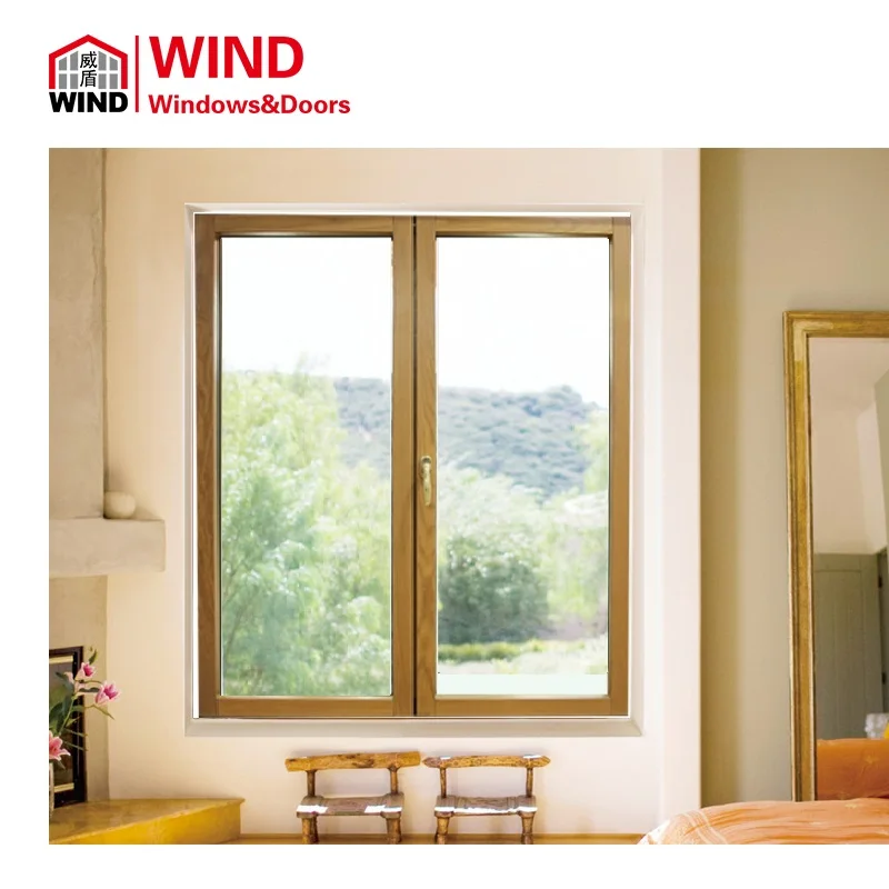 Европейский дизайн тонкий каркас с алюминиевой облицовкой Тройное стекло наклоном и поворотом окна дома