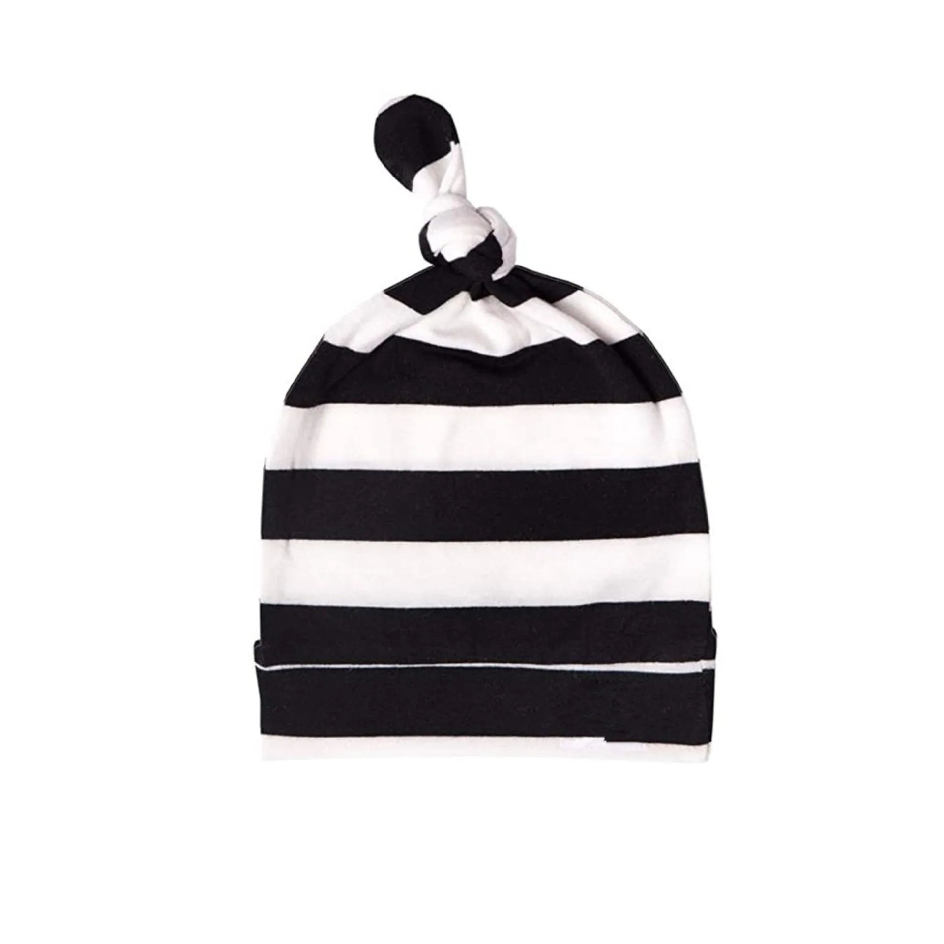 wholesale toddler unisex newborn beanie 100% cotton custom knotted  hat for baby