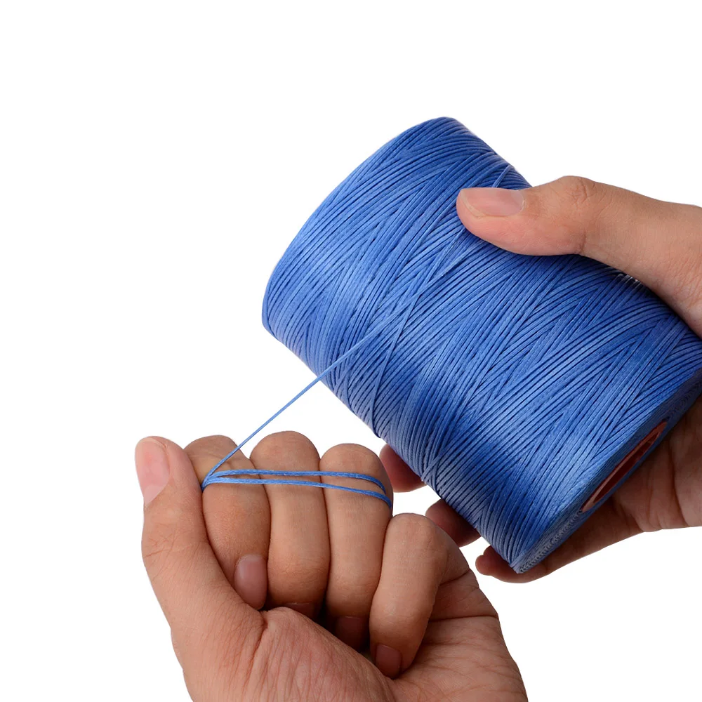 0,8 мм, 1,0 мм, прошитая вручную кожаная нить, плоская вощеная нить, полиэфирная Вощеная швейная нить для обуви