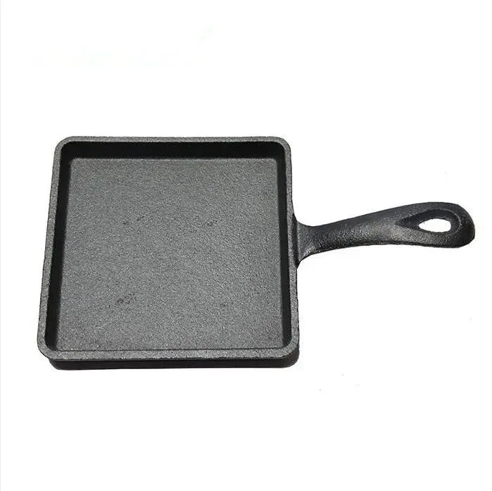 Korean Restaurant  Egg Pan Cast Iron Mini Pan Preseasoned Bread Grill Pan Cast Iron Non Stick Skillet