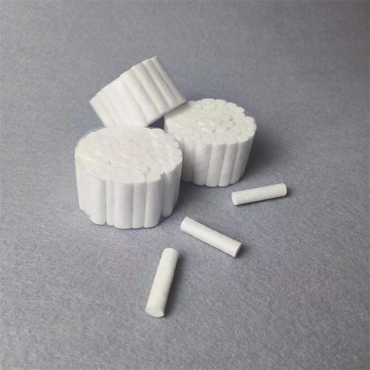 China Manufactory Multi Purpose Natural Cotton Disposable Dental Braided Cotton Rolls