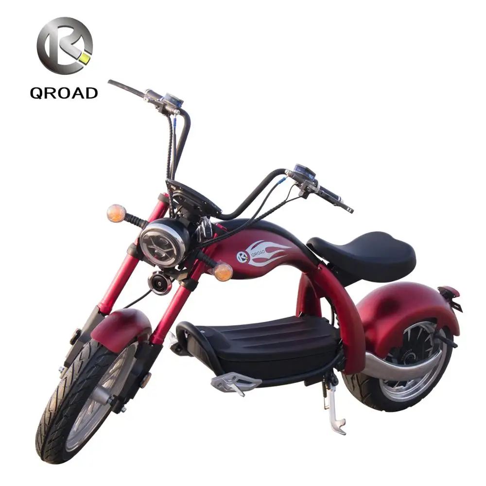 
QROAD 2020 Electric Scooter Citycoco Scooter Chopper 1000W 2000W 1500W 3000W EEC Citycoco Motorcycle 