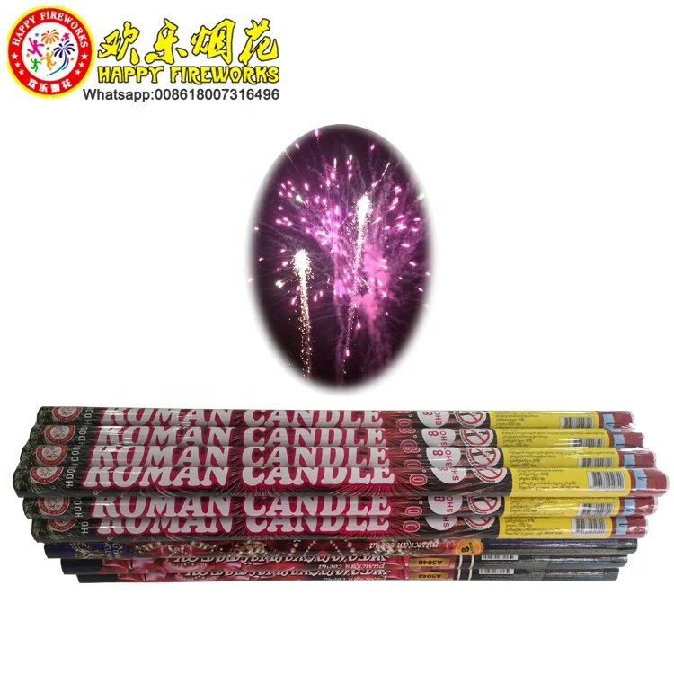 2.0 inch 8 ball shots  Hongkong Roman Candle cheap price  pyrotechnics Fireworks