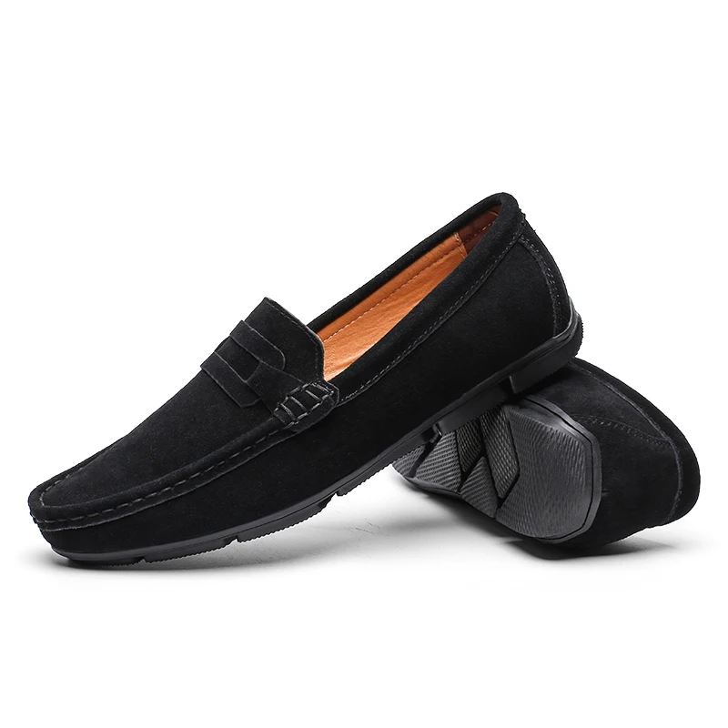 Wholesale Men Classic Leather Shoes Moccasin Gommino Driving Shoes Soft Loafers For Men