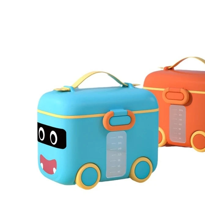 Good quality wholesale new design eco friendly baby milk powder storage container plastic pp box for babies