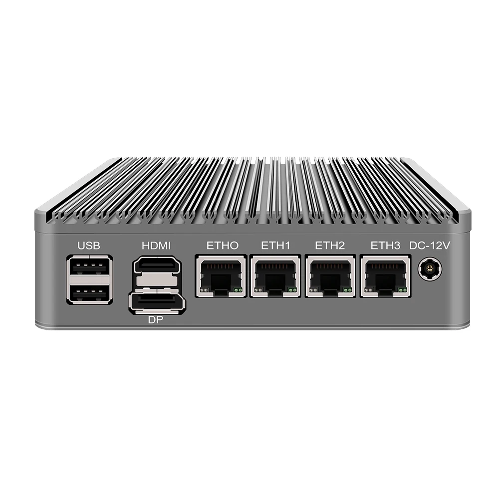 Fanless Mini PC 4 InteI i226-V 2.5G N6005 N5105 V5 Topton 2*NVMe TPM2.0 Switch Soft Router ESXI PVE Firewall Appliance Server