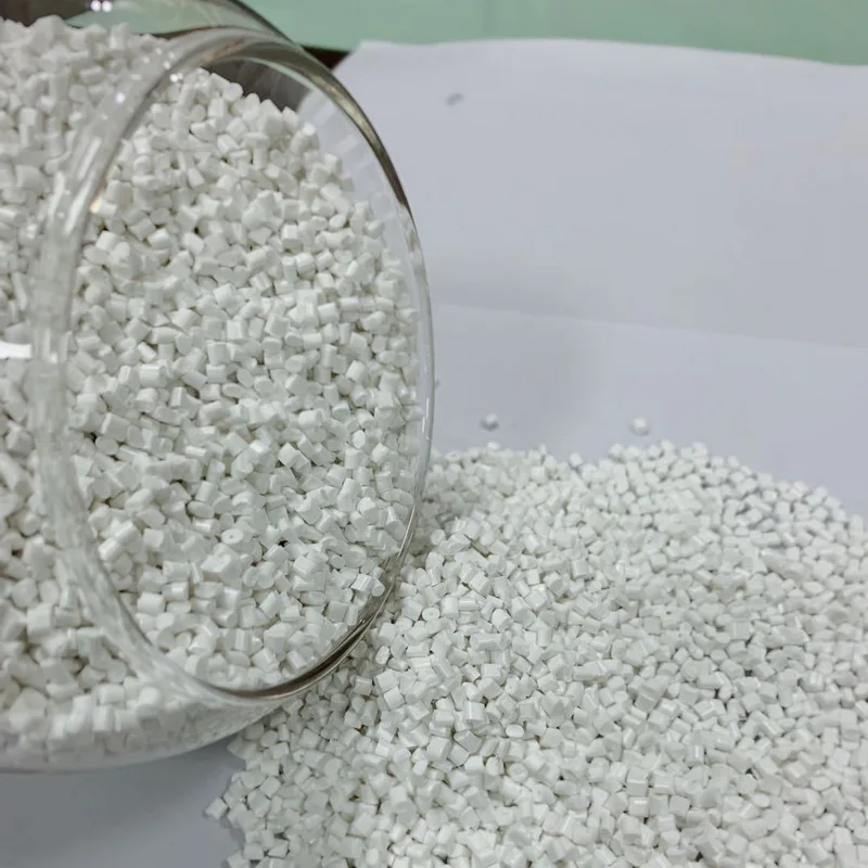 Recycle plastic Direct Factory Sale White Color Pellet ABS Plastic Granule for Luggage Case