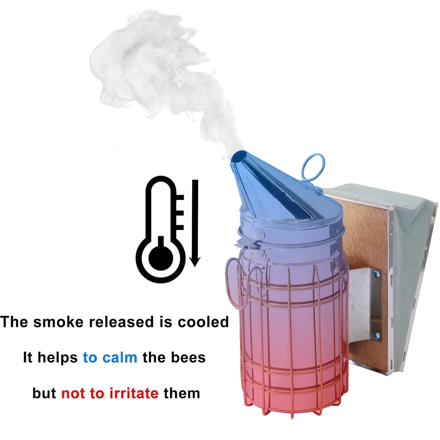 16Pcs Professional Bee Hive Tools, Beekeeping Supplies Bee Smoker Starter Kit, beehive Beekeeping Equipment