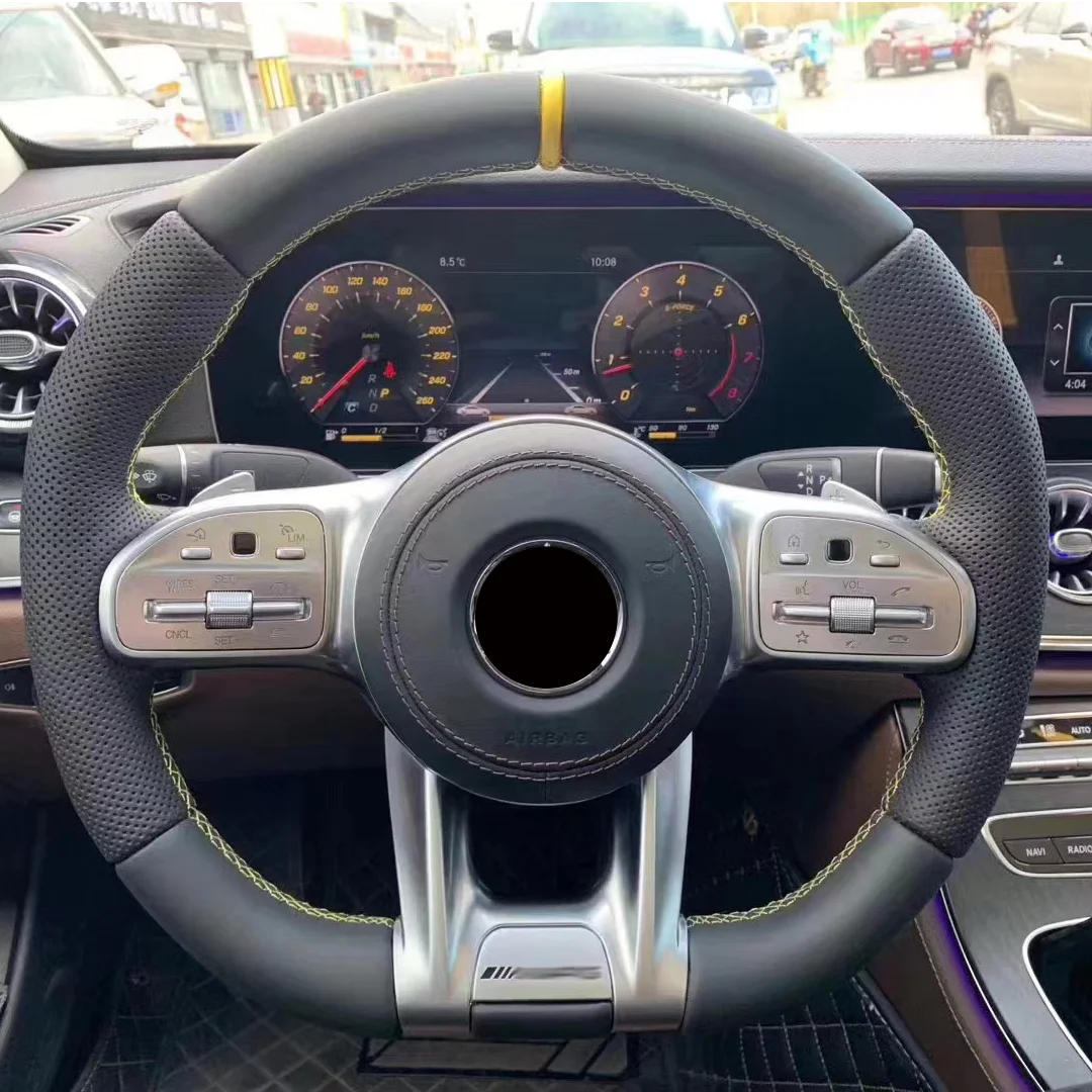 New upgrade old car retrofit leather Steering Wheel For Mercedes-Benz glk class e300 e200 w177 w211 w204 w205 c450 c204