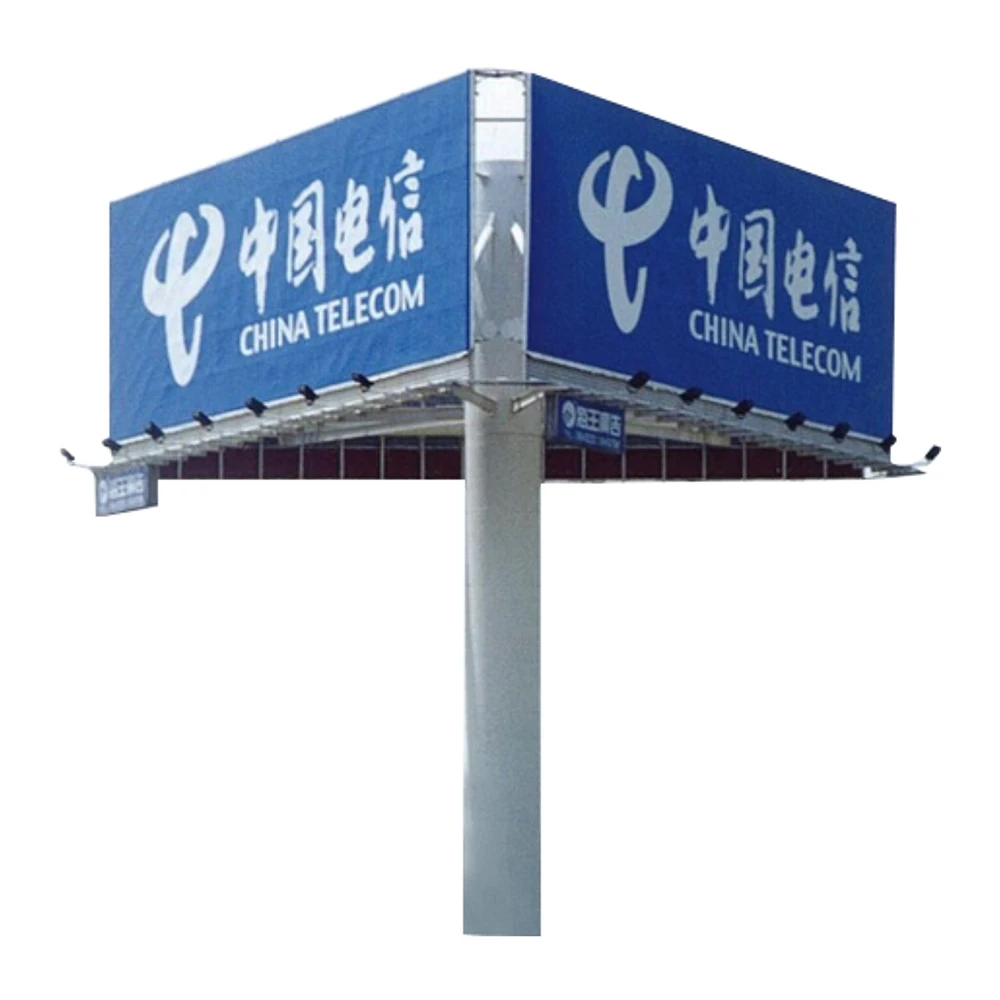 Three Sided Rotating Advertising Outdoor Billboard