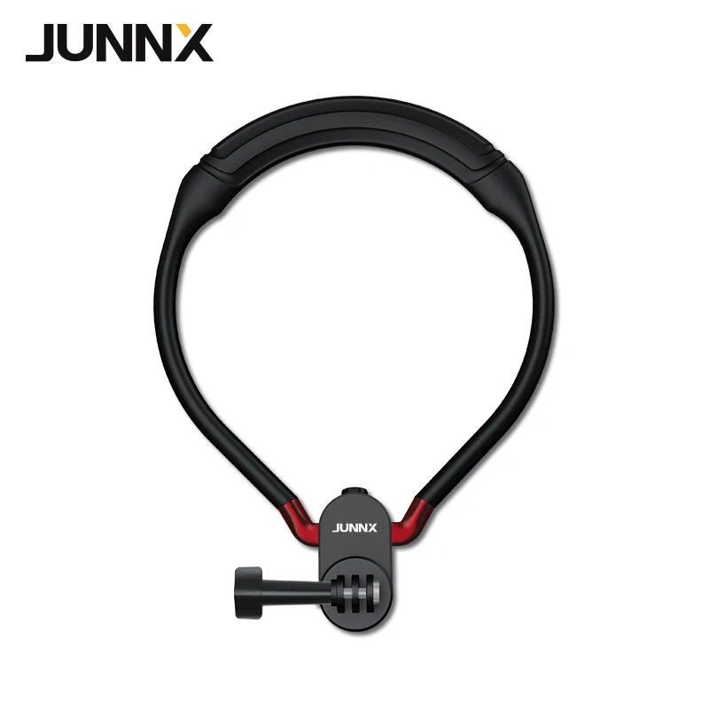 Junnx Custom LOGO Action & Sports Camera Accessory New U Shape Go Pro Neck Holder Mount for GoPro 10 9 8 7 6 5 4 Cellphone Mount