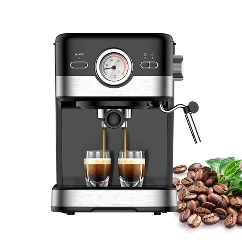 Italian Pump 15 Bar Espresso Coffee Maker Machine Jetinno Stainless Steel Coffee Powder Cappuccino Maker Capuchino Machine 1.5L