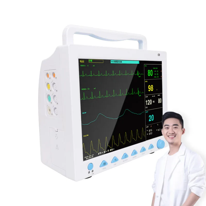 Монитор пациента CONTEC CMS8000 ecg spo2 nibp монитор 6 многопараметрический cms8000