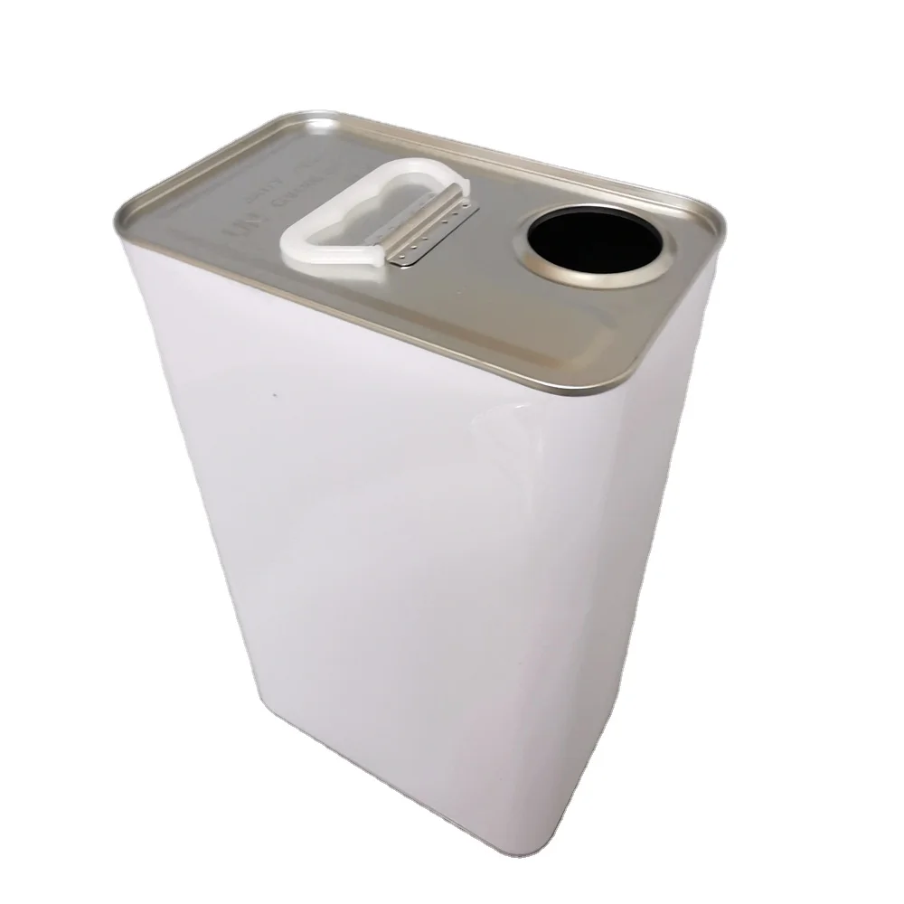 
Custom printed 4L rectangular metal tin for the chemical industry UN approved 