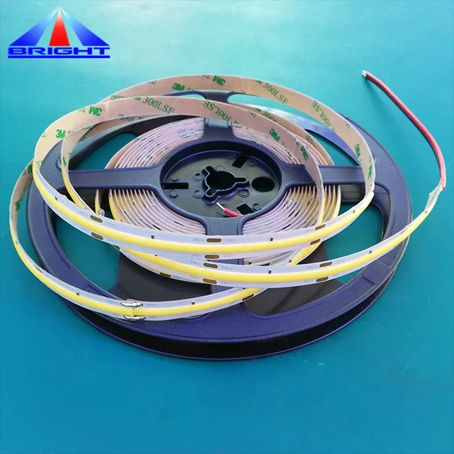 Гибкая светодиодная лента с монолитным блоком светодиодов CRI90 420 ФОБ Светодиодная 24 В постоянного тока ультраузкая 5 мм