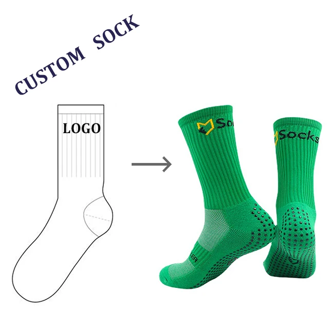
Customized high quality soccer grip terry socks for men custom logo socks men 