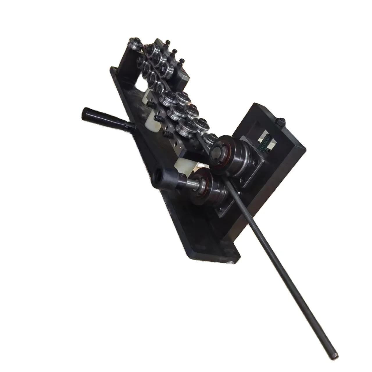 With handhold 2 rollers wire feeder JD14/42mm swere swere pipe straightening machine.