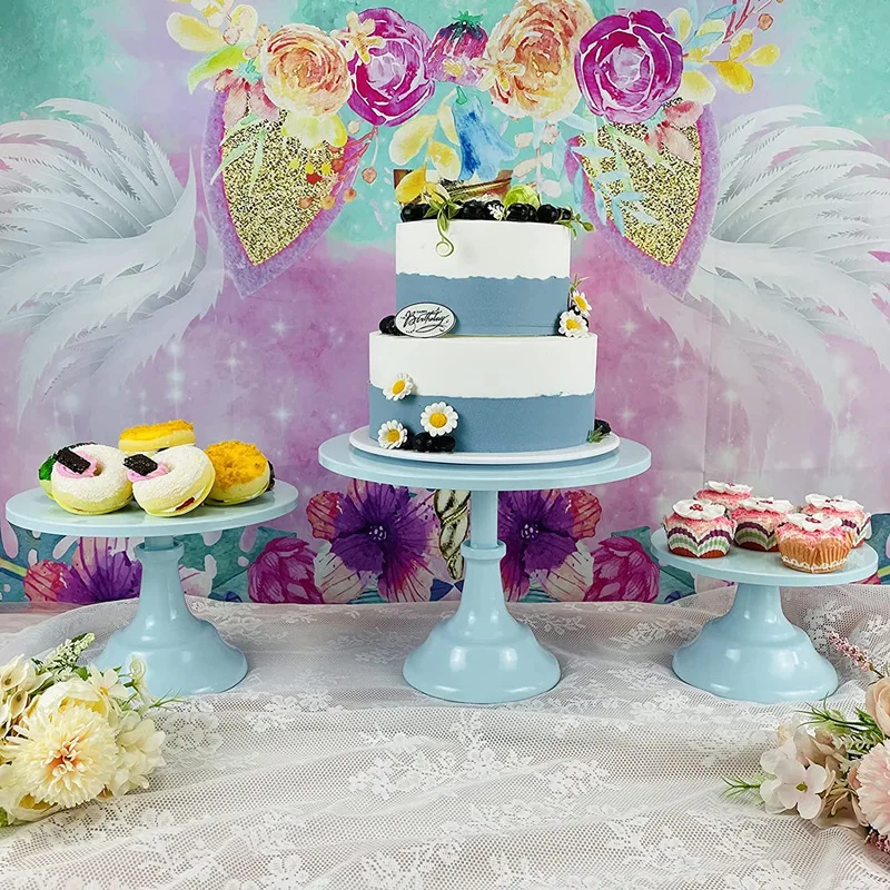 Party Decoration Birthday Dessert Table Decoration Metal Cake Dessert Tray Creative Cake Display Stand