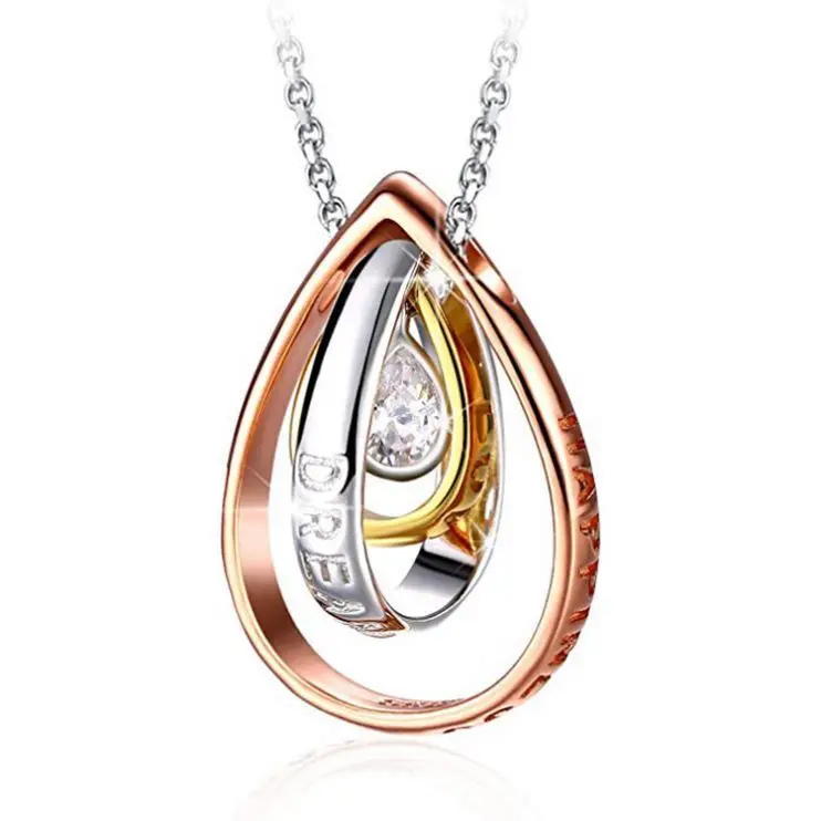 Pendant Necklaces Drop Necklace Engraved Dream With 925